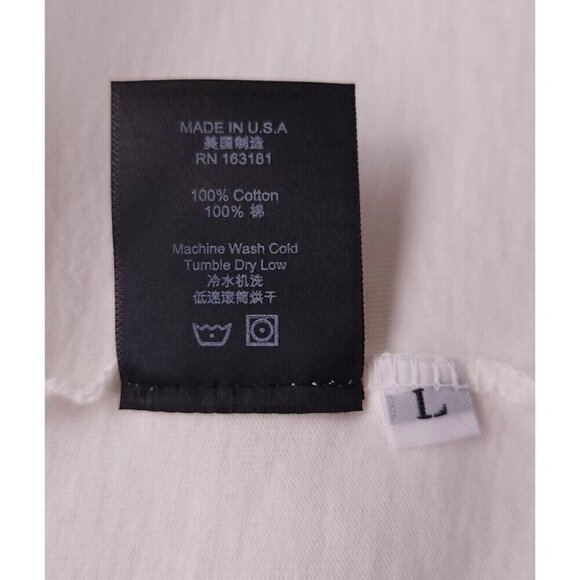 Rhude World Champion T-Shirt L Mens Off-White Cotton Tee - Picture 13 of 16